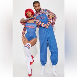 Child’s Play 3 Piece Costume Set- Blue/Combo